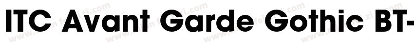 ITC Avant Garde Gothic BT字体转换